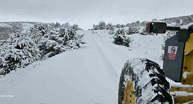 Yozgat'ta kar yağışı sonrası ekipler harekete geçti