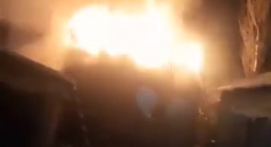 Yüksekova'da korku dolu anlar: Kalorifer kazan dairesi cayır cayır yandı