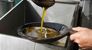 Zeytinyağında dededen kalma "taş baskı" yöntemini yaşatıyor