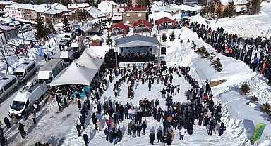 2 bin rakımlı yaylada renkli kış festivali