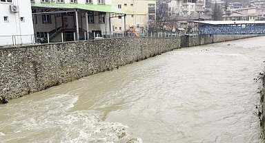 Adana'da kuruyan dereler yağışla coşmaya başladı