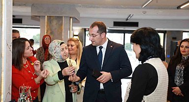 Akçaabat'ta üreten kadınlara Başkan Ekim'den destek