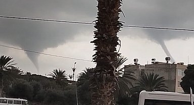 Akdeniz'de çifte hortum