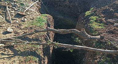 Akhisar'da kaçak kazıya jandarmadan suçüstü