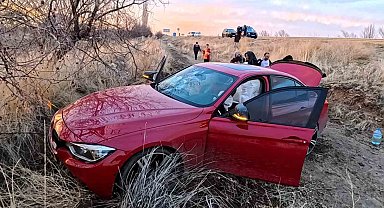 Aksaray'da otomobil şarampole düştü: 3 yaralı