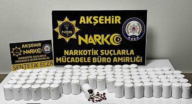 Akşehir'de uyuşturucu operasyonu: 5 bin 500 hap ele geçirildi