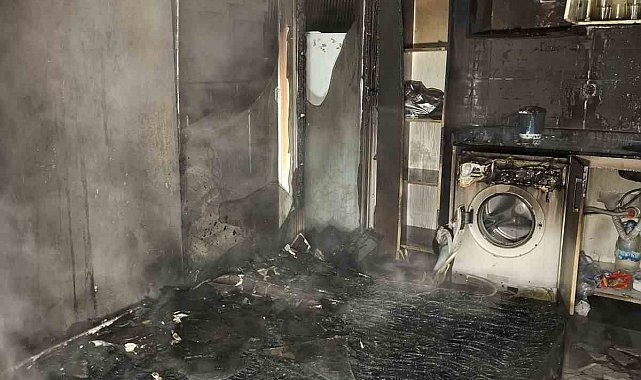 Alanya'da apartman dairesinde yangın korkuttu