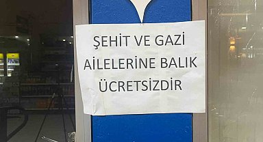 Alanyalı balıkçıdan şehit ve gazilerin ailelerine ücretsiz balık