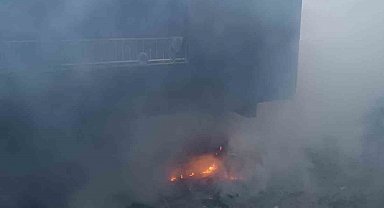 Altınözü'nde odunluk yangını