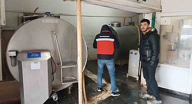Altıntaş'ta süt soğutma tankları denetlendi