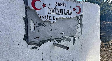 Ankara'da şehit anısına yaptırılan hayrat çeşmesine zarar verildi: Aile tehdit edildiğini iddia etti