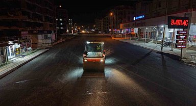 Antakya otobüs terminali mevkiinde caddeler asfaltlandı