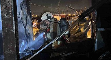 Antakya'da konteyner yangını