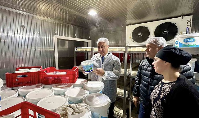 Antakya'da süt ürünleri üreten firma incelendi