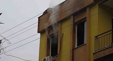 Antalya'da dairede çıkan yangın korkuttu