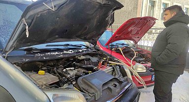 Ardahan'da Sibirya soğukları başladı, Göle eksi 36'yı gördü