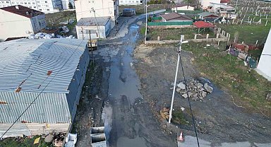Arnavutköy'de İSKİ çalışması yarım kaldı: Mahalleli çileden çıktı