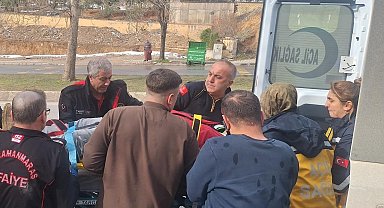 Asansör boşluğuna düşen şahıs kurtarıldı