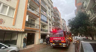 Aspiratörden çıkan yangın panikletti