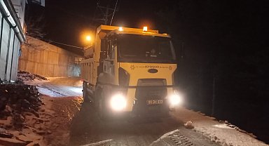 Aydın Büyükşehir Belediyesi ekiplerinden kar mesaisi