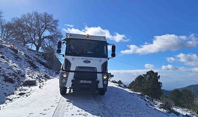 Aydın Büyükşehir Belediyesi'nden Paşa Yaylası'nda tuzlama çalışması