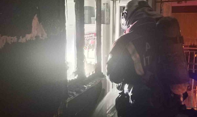 Aydın'da ev yangını panikletti