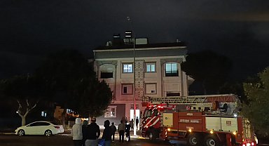 Bacadan etrafa saçılan kıvılcımlar yangın tedirginliğine neden oldu