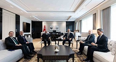 Bakan Fidan, KİB Genel Sekreteri Bahaddin'i kabul etti