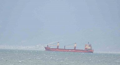 Balıkesir'de yük gemileri Edremit Körfezi'ne sığındı