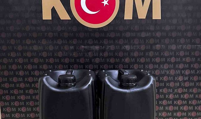 Bartın'da 10 litre etil alkol ele geçirildi