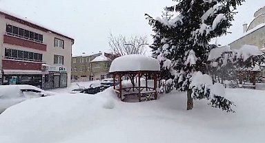 Başçiftlik kar altında kaldı