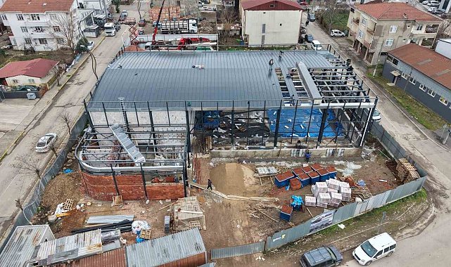 Başiskele Vezirçiftliği Kapalı Spor Salonu inşaatı sürüyor