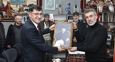 Başkan Eyüp Kahveci, antika ve mezat buluşmalarına katıldı