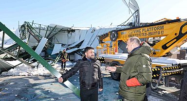 Başkan Gülpınar, hasar gören işyerlerini yerinde inceledi