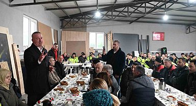 Başkan Karabatı, emekçileri kahvaltıda ağırladı