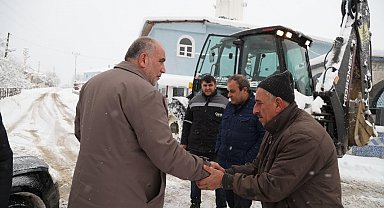 Başkan Sandıkçı: "Karla mücadele çalışmalarına aralıksız devam ediyoruz"