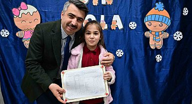 Başkan Yılmaz, öğrencilerin karne heyecanına ortak oldu