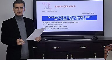 Bayburt'ta 8,7 milyon TL tüketicinin cebinde kaldı