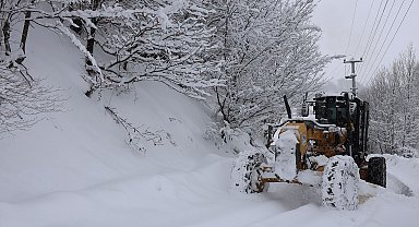 Beyaza bürünen Sakarya'da 36 noktada kar küreme çalışmaları sürüyor