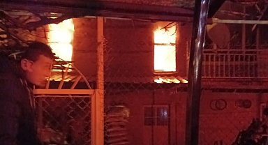Beyşehir'de korkutan ev yangını