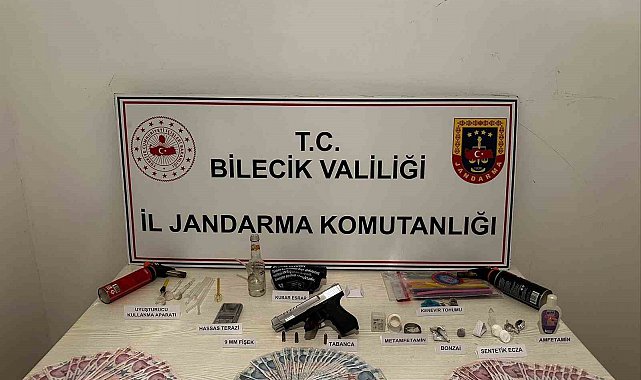 Bilecik'te uyuşturucu ve silah ele geçirildi