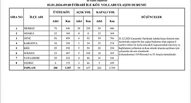 Bingöl'de 226 köy yolunda çalışmalar sürüyor