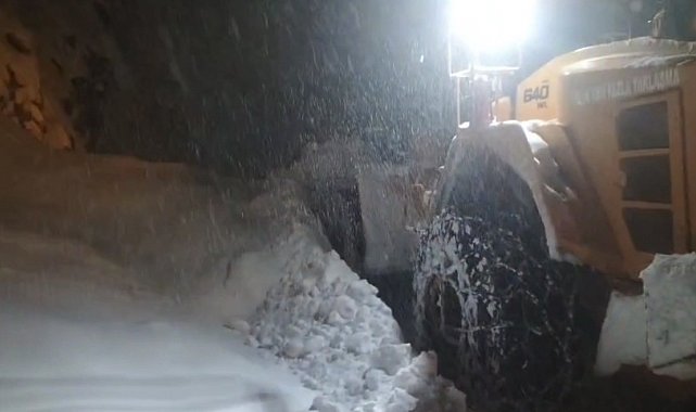 Bitlis-Hizan karayolunda çığ: Ulaşım kontrollü olarak sağlanıyor