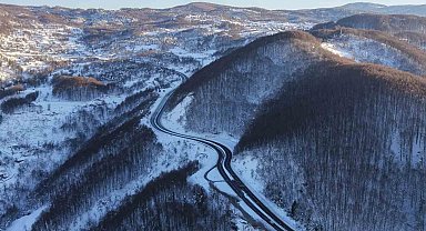 Bolu Dağı'nda gizli buzlanmaya dikkat