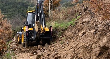 Bozdoğan'da yağış sonrası ekipler sahada
