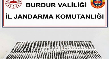 Burdur'da bin 3 adet sikke ele geçirildi