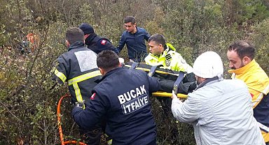 Burdur'da otomobil uçuruma düştü: 1 yaralı