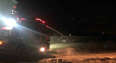 Burdur'da sazlık alanda yangın