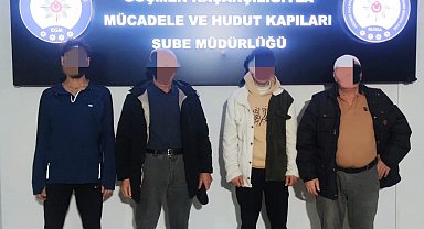 Bursa'da 13 düzensiz göçmen ve 4 organizatör yakalandı