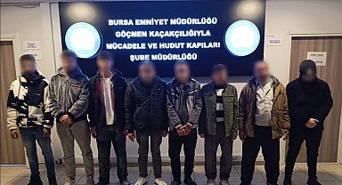 Bursa'da kaçak yabancı işçi operasyonu: 8 kişi yakalandı, 1 şüpheli gözaltında